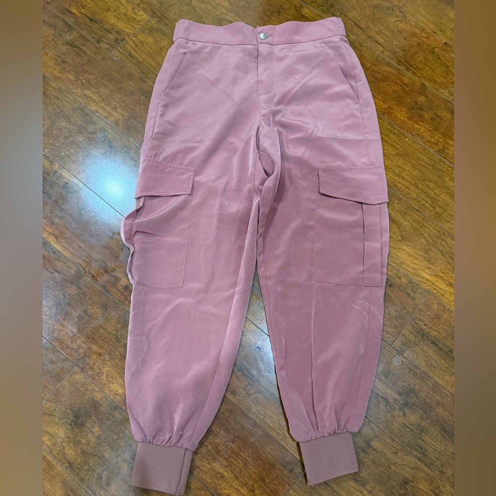 Zara Pink Cargo Joggers